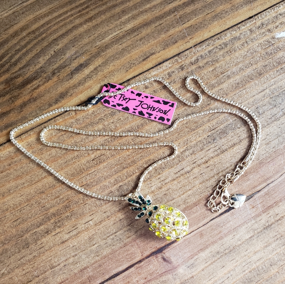 Betsy Johnson pineapple pin/necklace